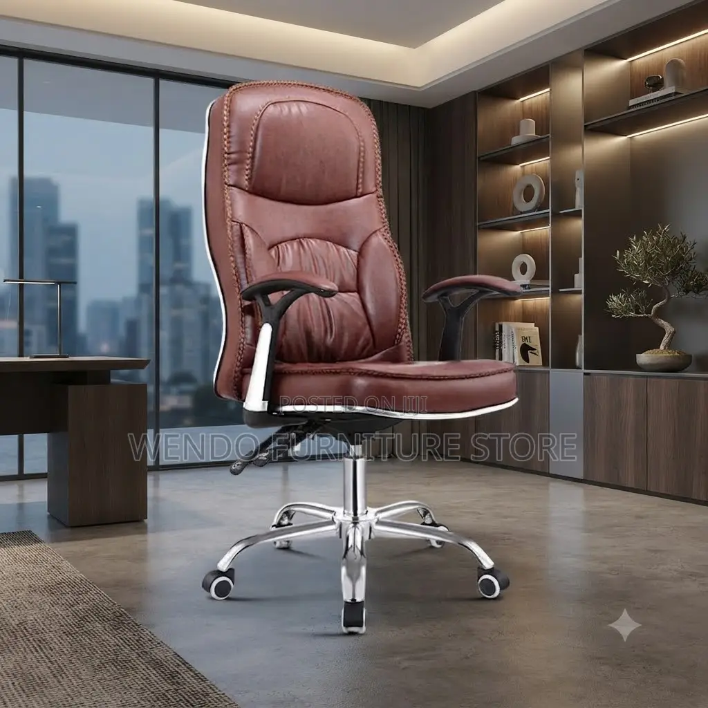 Office Chairs; Home Recliner Brown Leather Office Seat