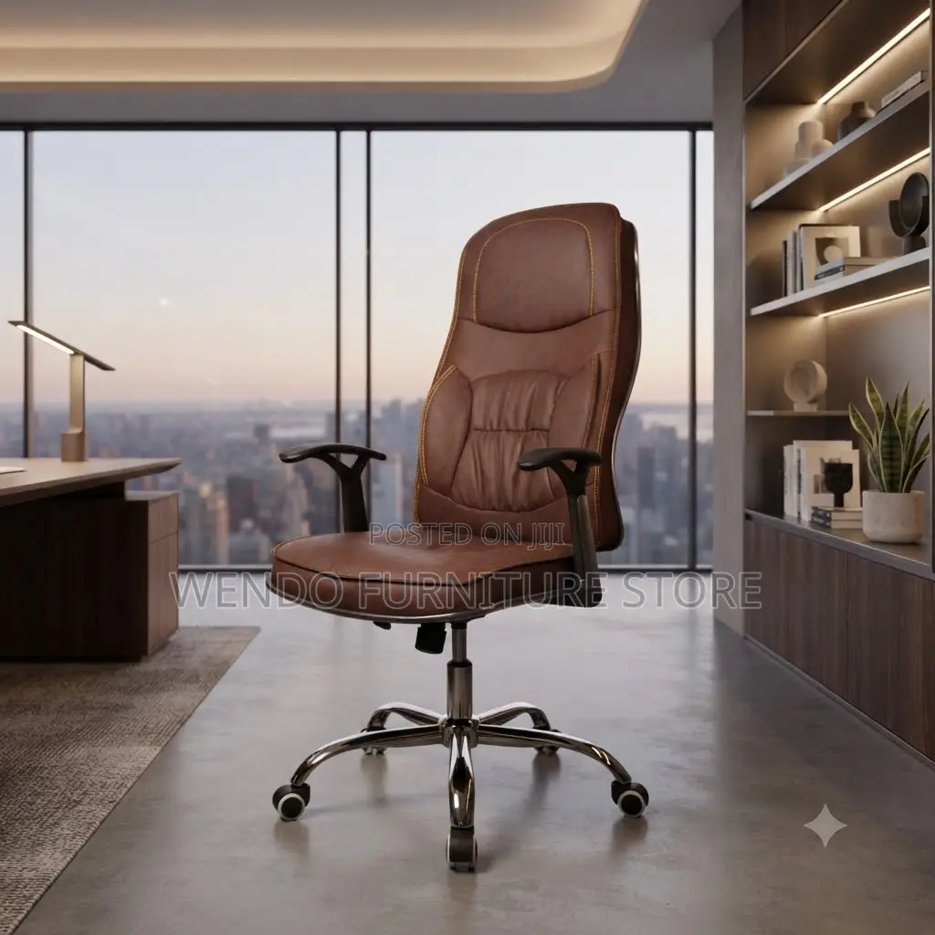 Office Chairs; Home Recliner Brown Leather Office Seat