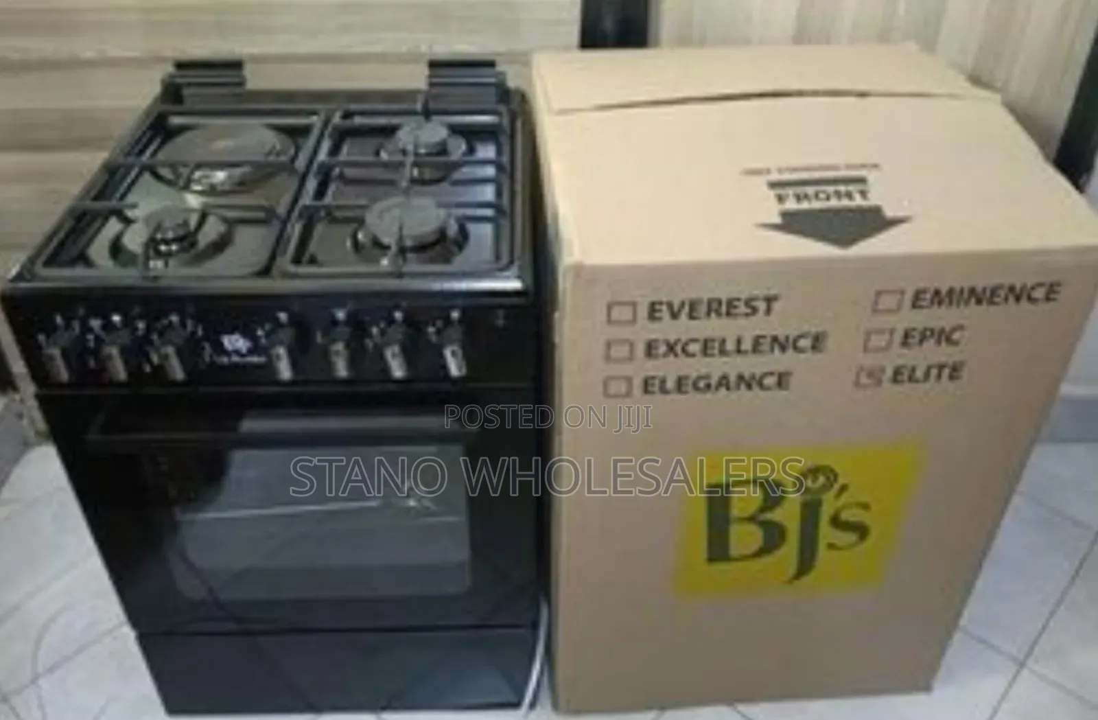 Quality BJS 60 by 60 3gas +1electric Standing Cooker