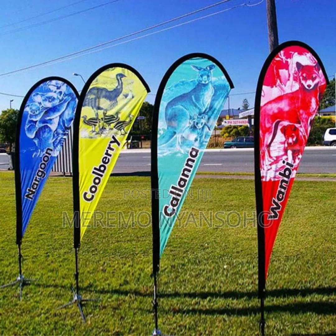 Tear Drops Banners, Telescopic Banners