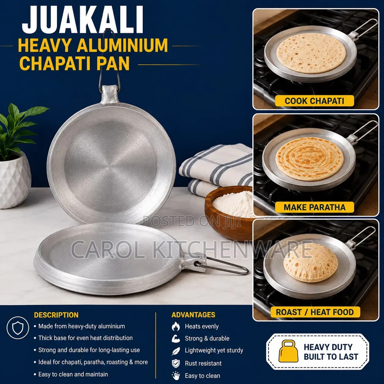 Juakali Chapati Pan / Aluminium Chapati Pan