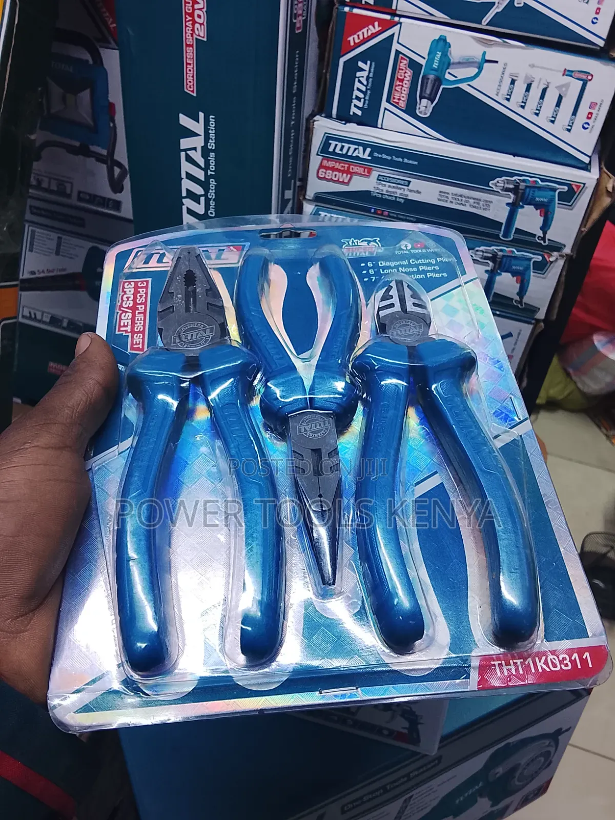 TOTAL 3-Piece Pliers Set