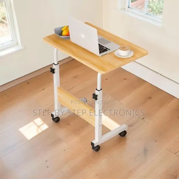 Heavy-Duty Height Adjustable Multipurpose Laptop Table With Wheels