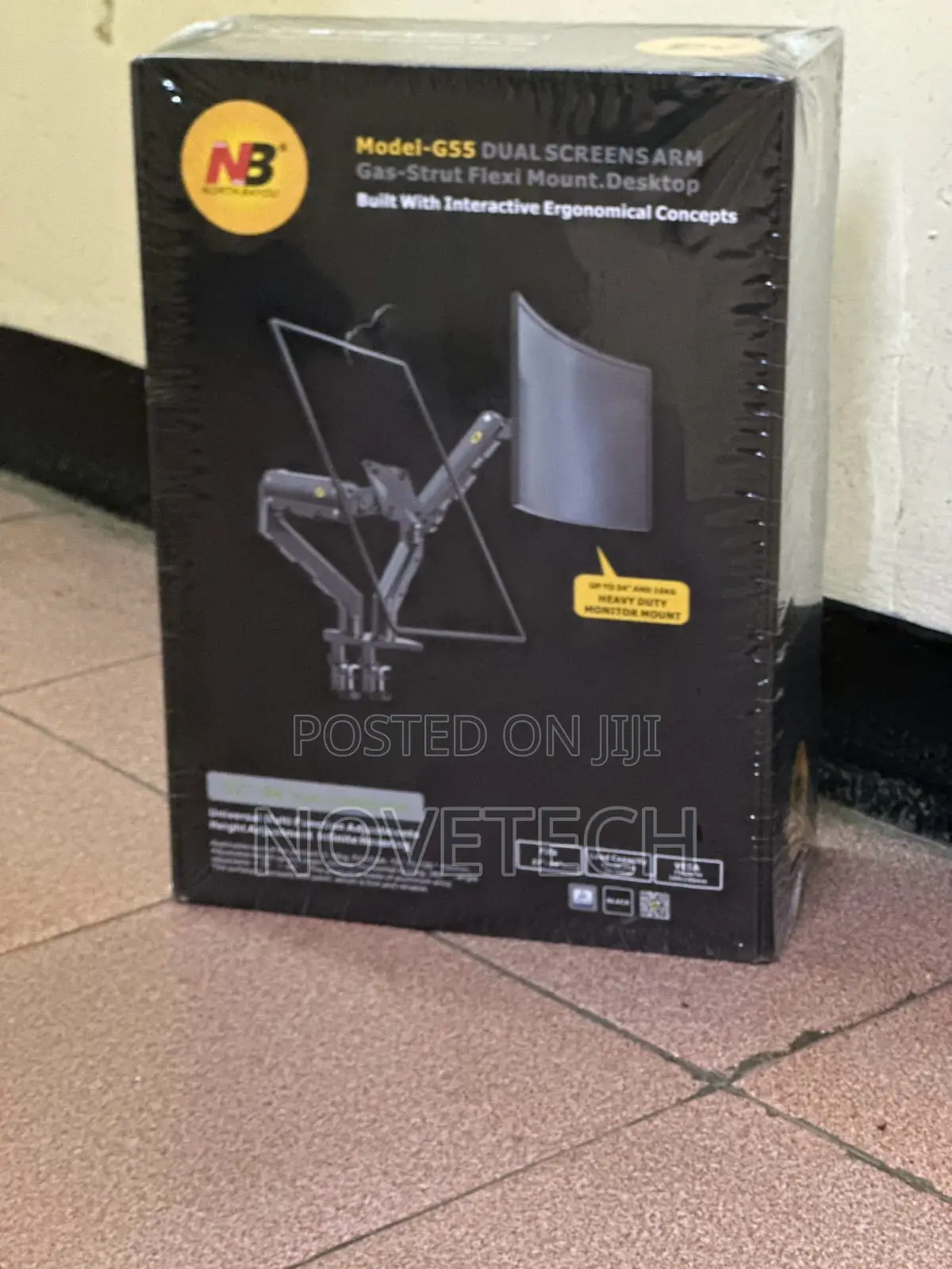 Dual ARm Monitor Stand for Desk, Monitor Arms for 2 Monitors 24-34 "