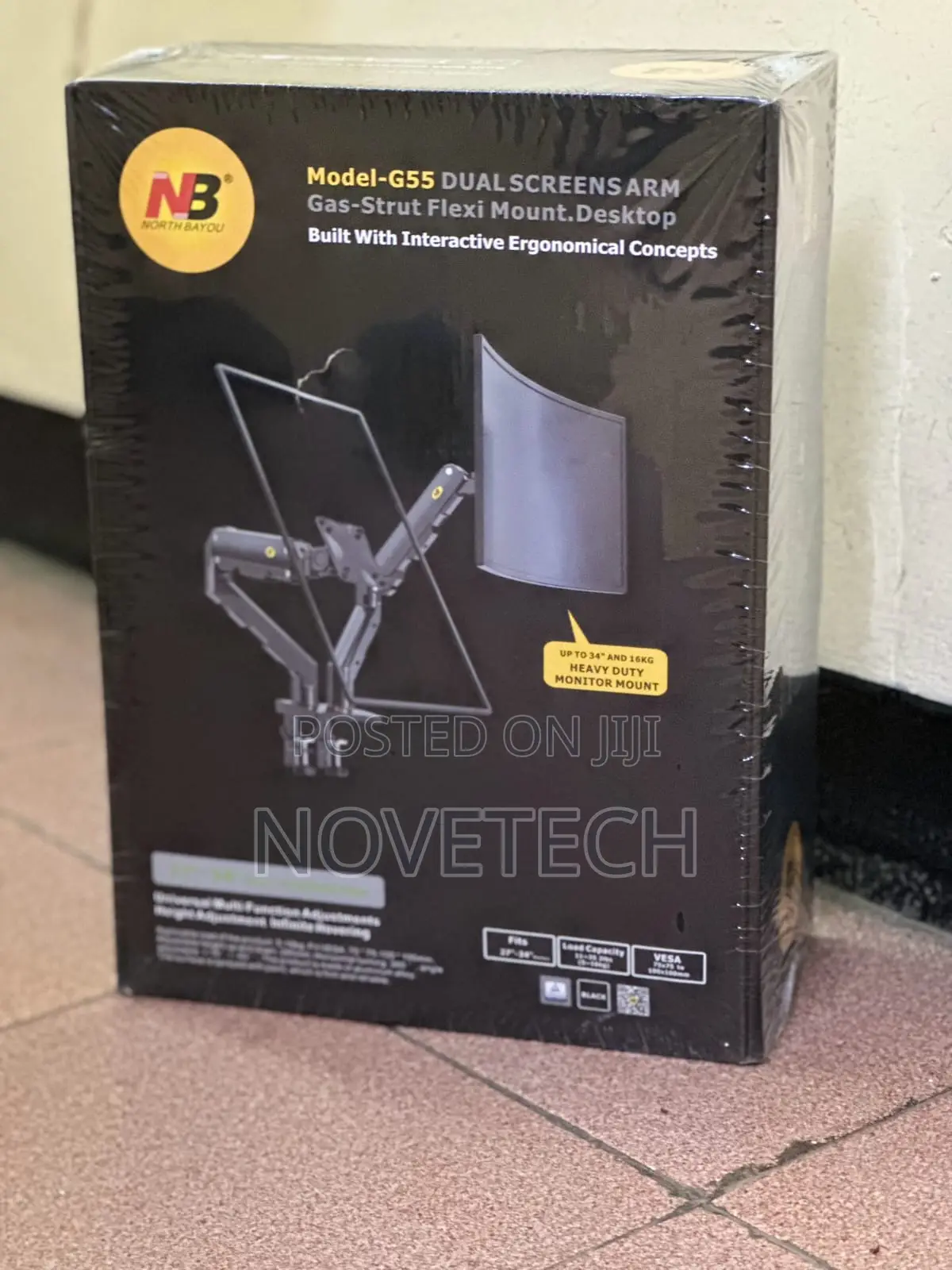 Dual Monitor Stand G55 Arm 27-34 Inch Dual Screen Desktop Monitor