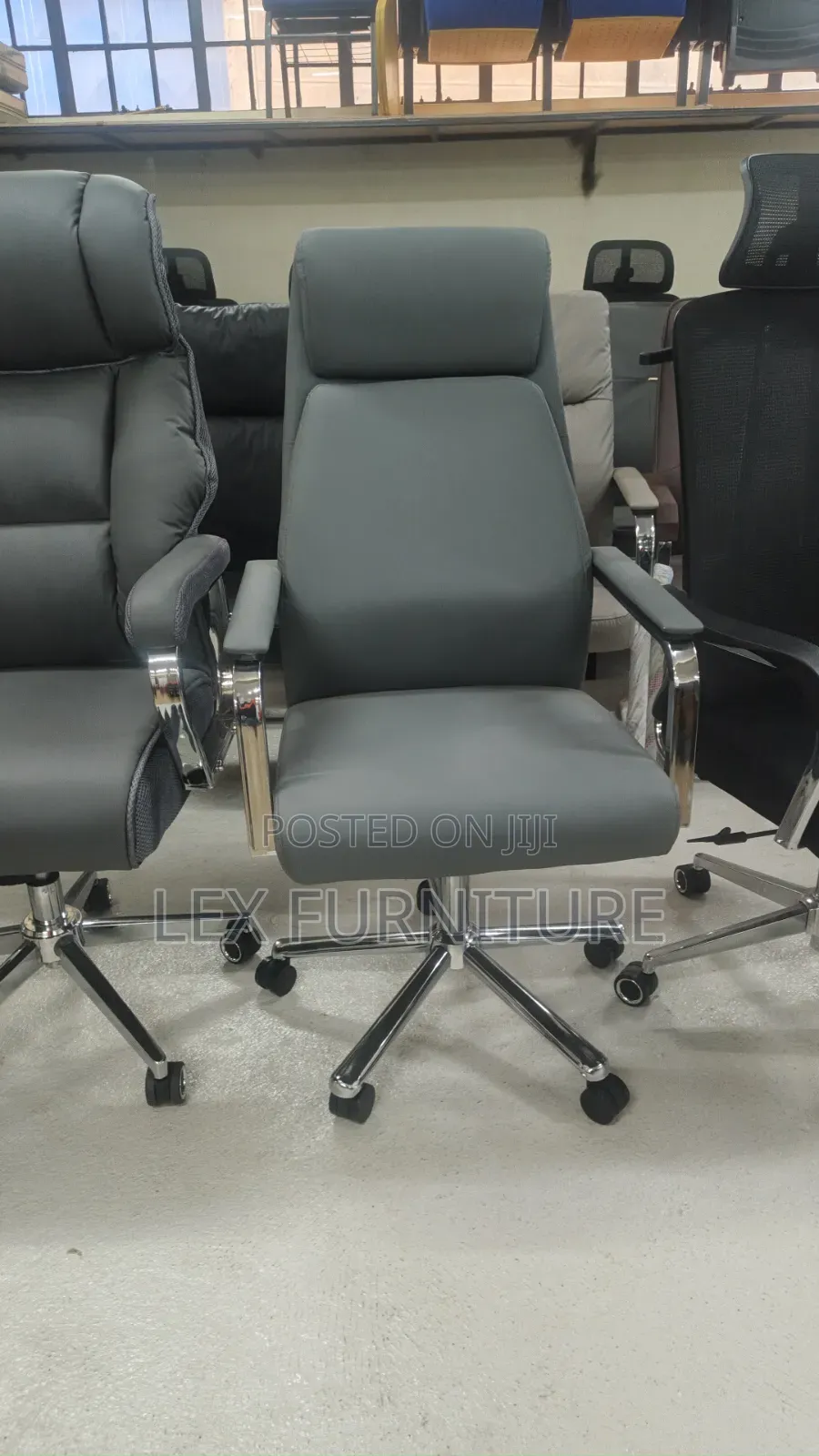 Grey Highback Office Chair