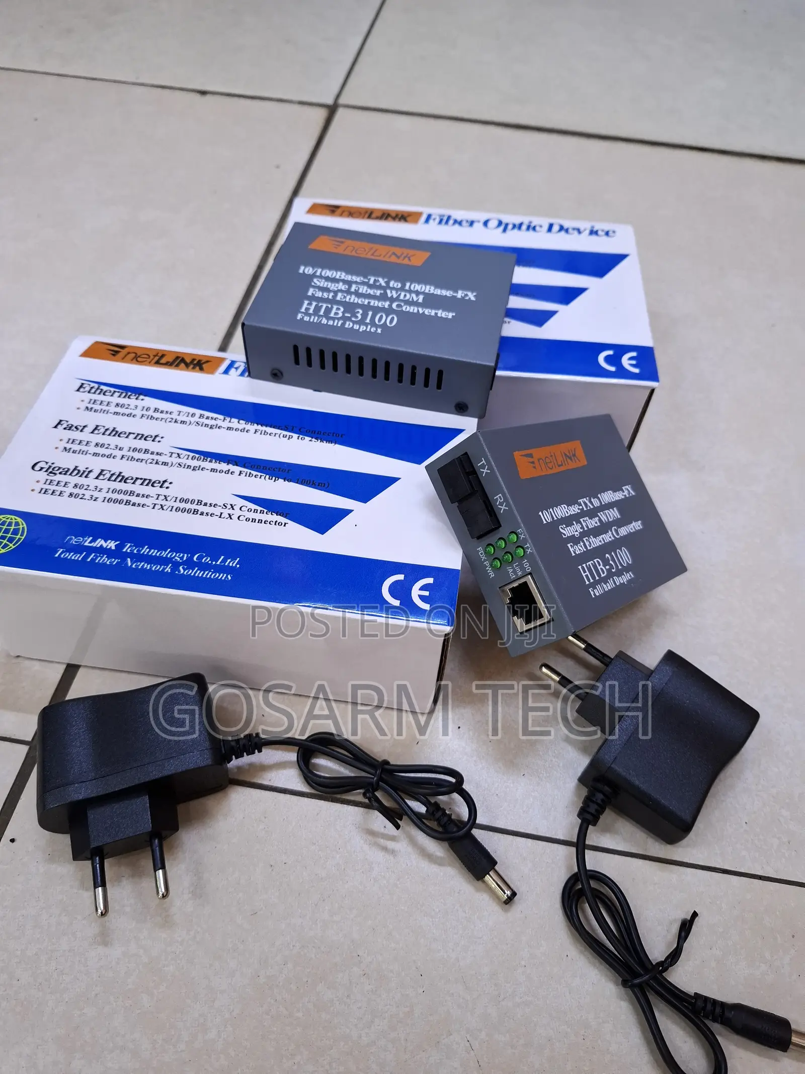 100base-Tx to 100base-Fx Fiber Media Converter