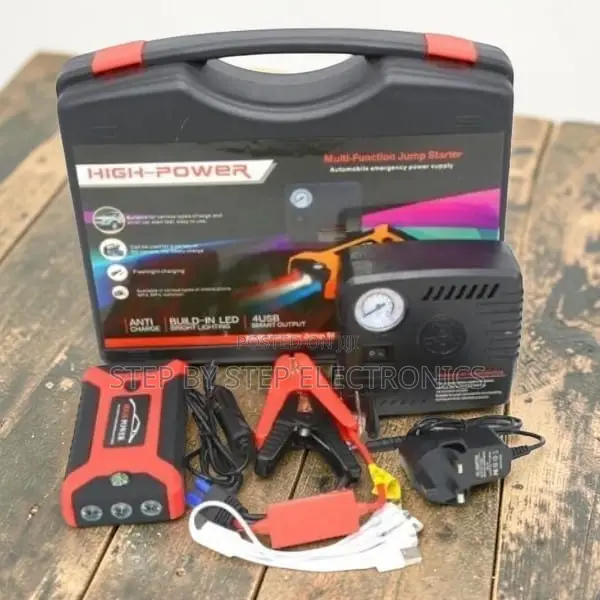 Battery Booster 12V 99800mAh Emergency Car Jump Starter Air Compressor