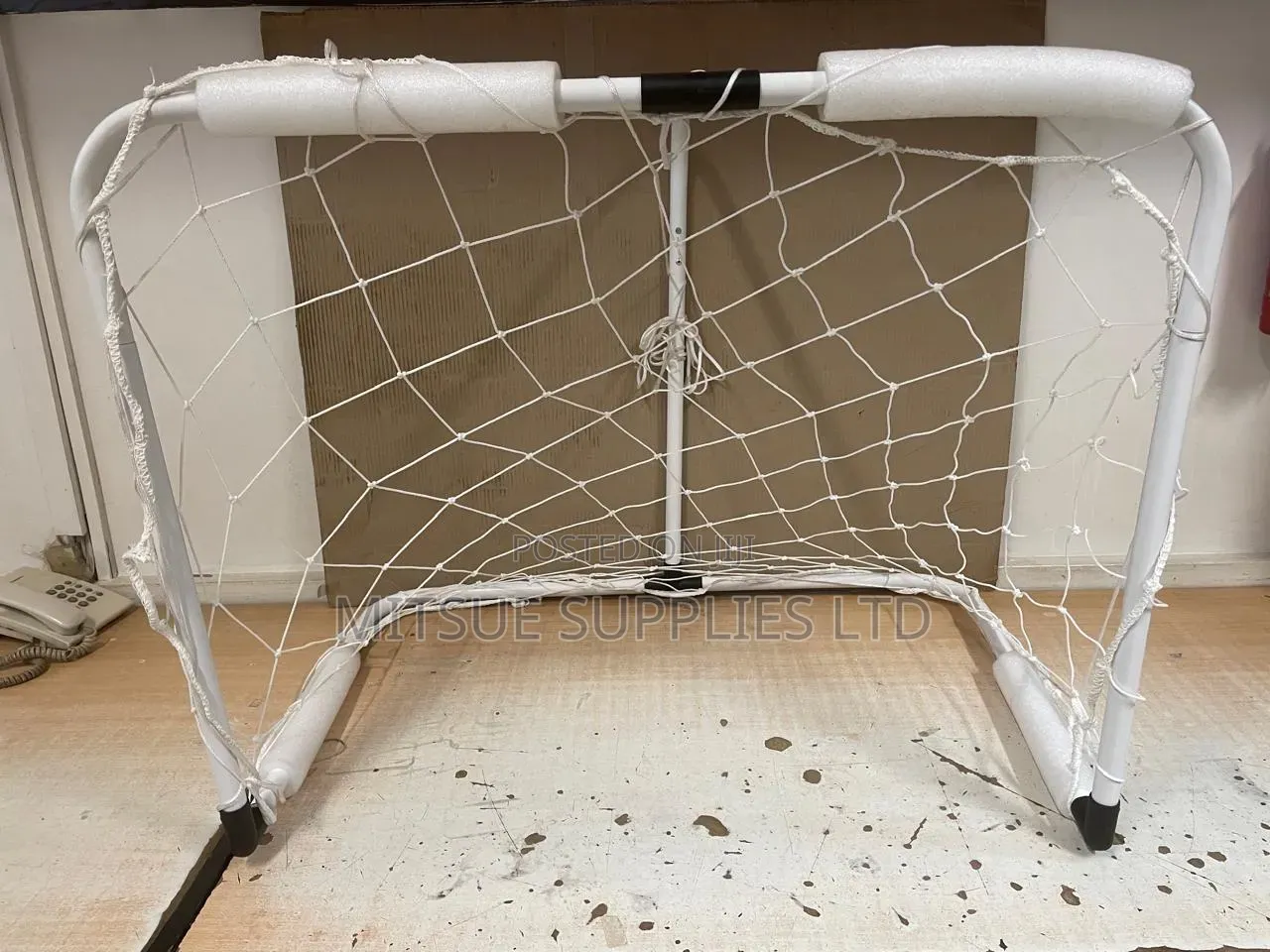 Pair of Detachable Water Polo Posts With Nets and Cosco Ball
