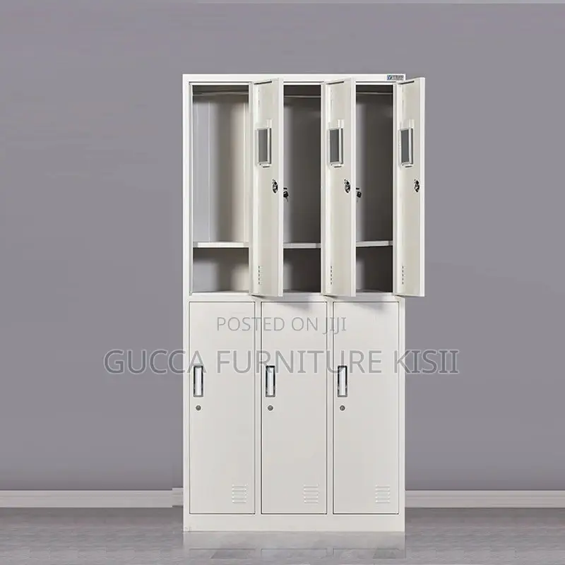 Office Cabinet; 6-Locker Steel Office Cabinet