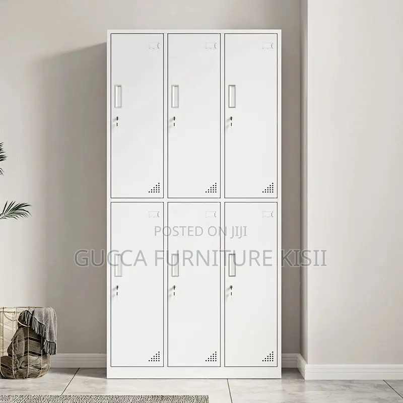Office Cabinet; 6-Locker Steel Office Cabinet