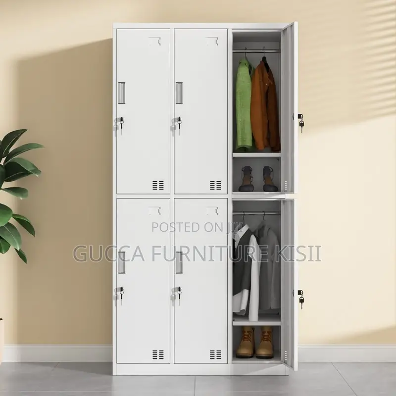 Office Cabinet; 6-Locker Steel Office Cabinet