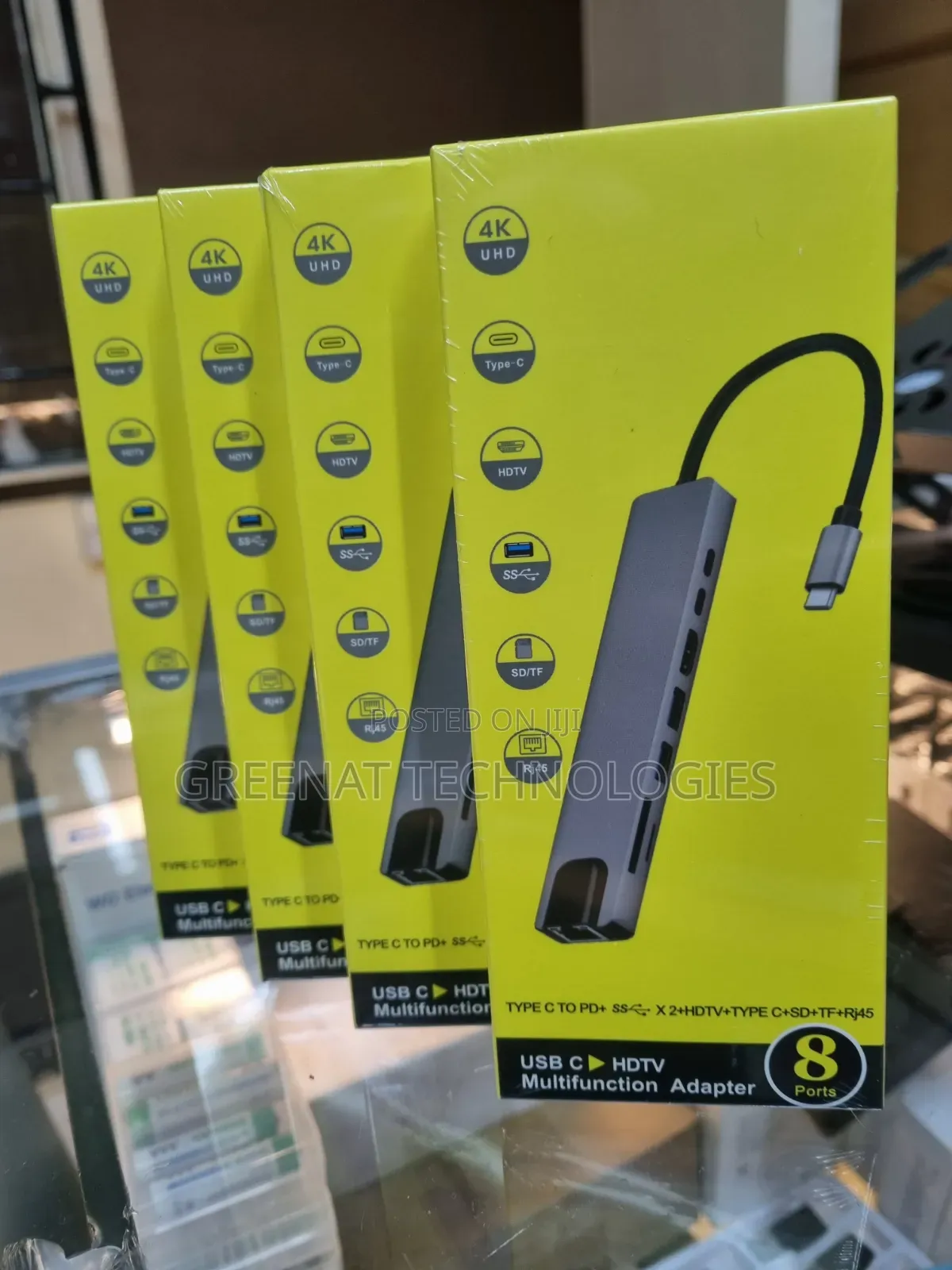 8 in 1 Type-C Hub | USB C Multifunction Adapter