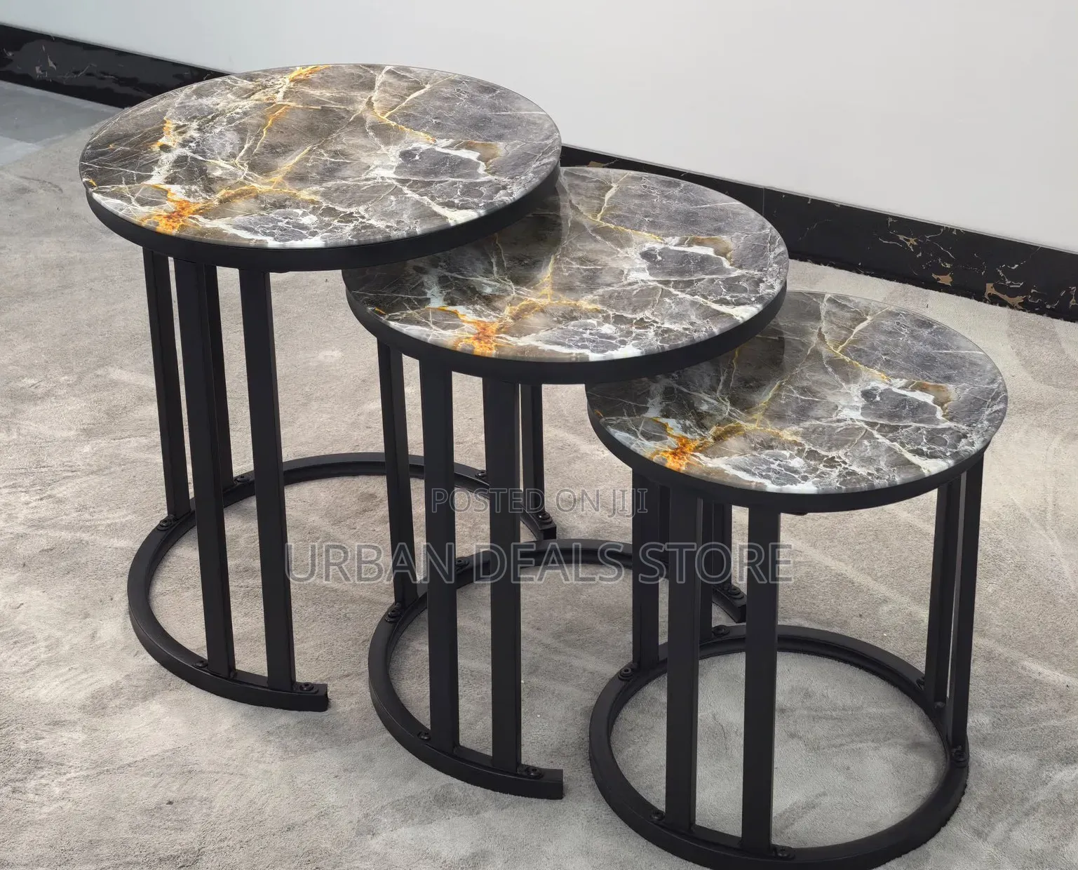 3 in 1 Executive Table (Glass Effect)
