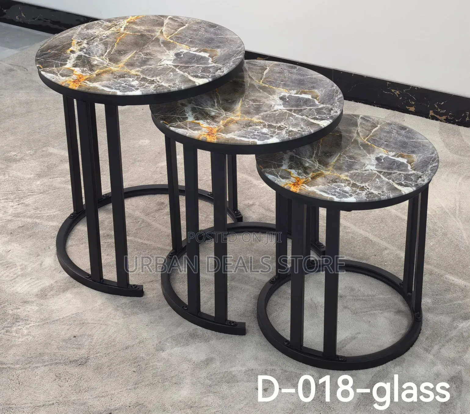 3 in 1 Executive Table (Glass Effect)