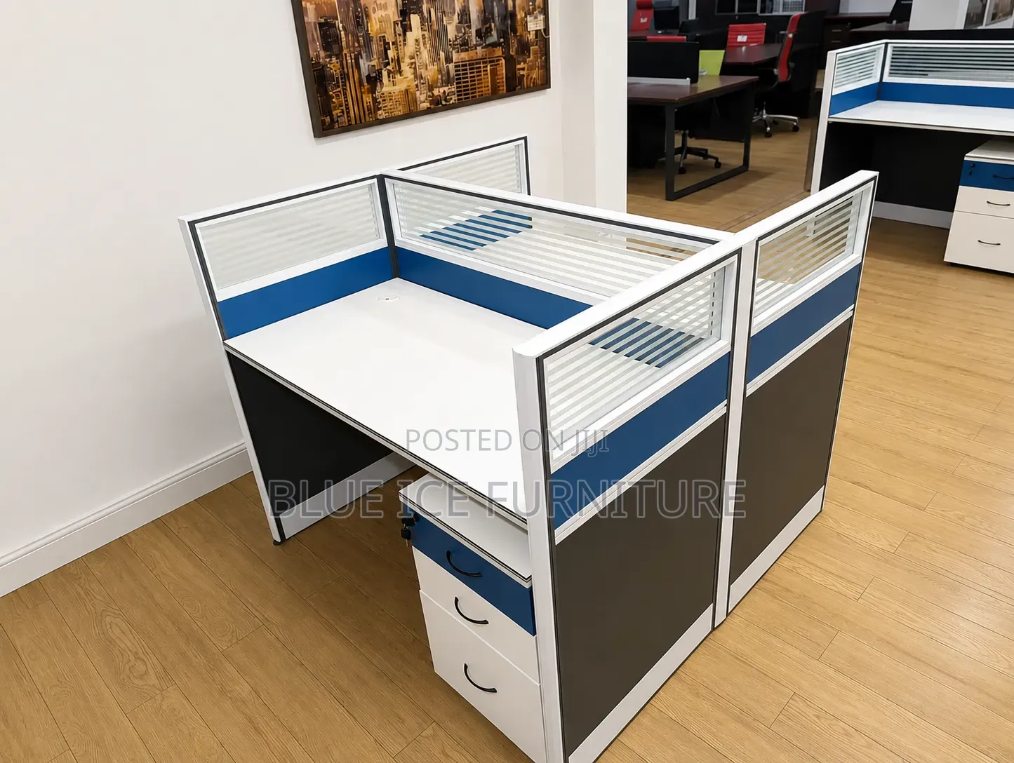 Workstation;Modern 2-Way Office Workstation With Drawers |