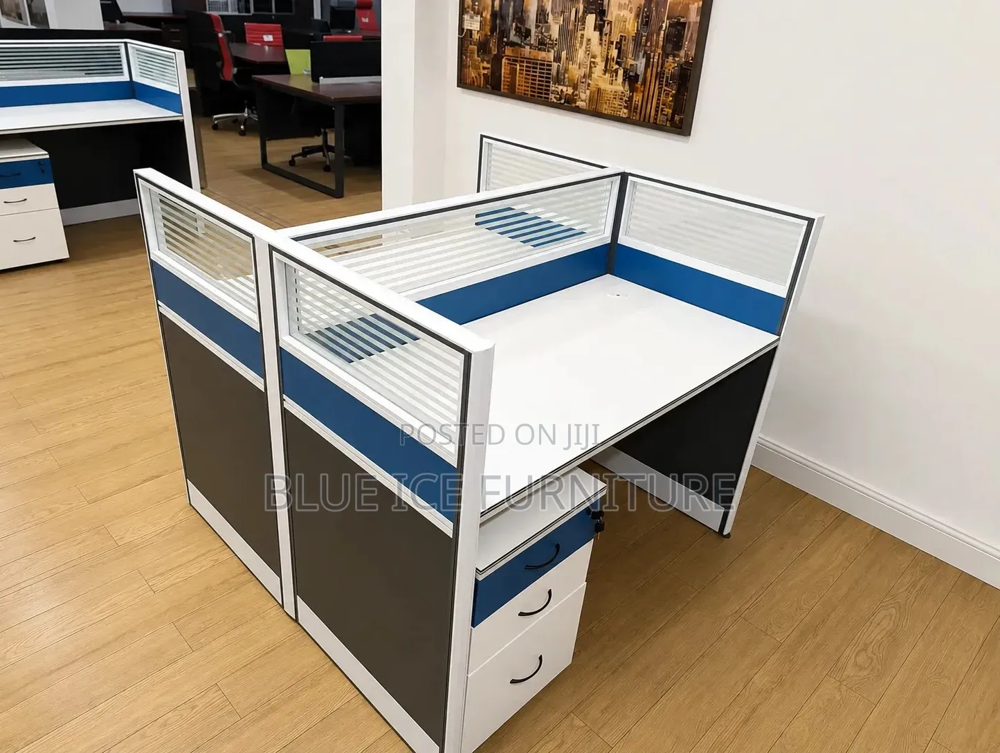 Workstation;Modern 2-Way Office Workstation With Drawers |