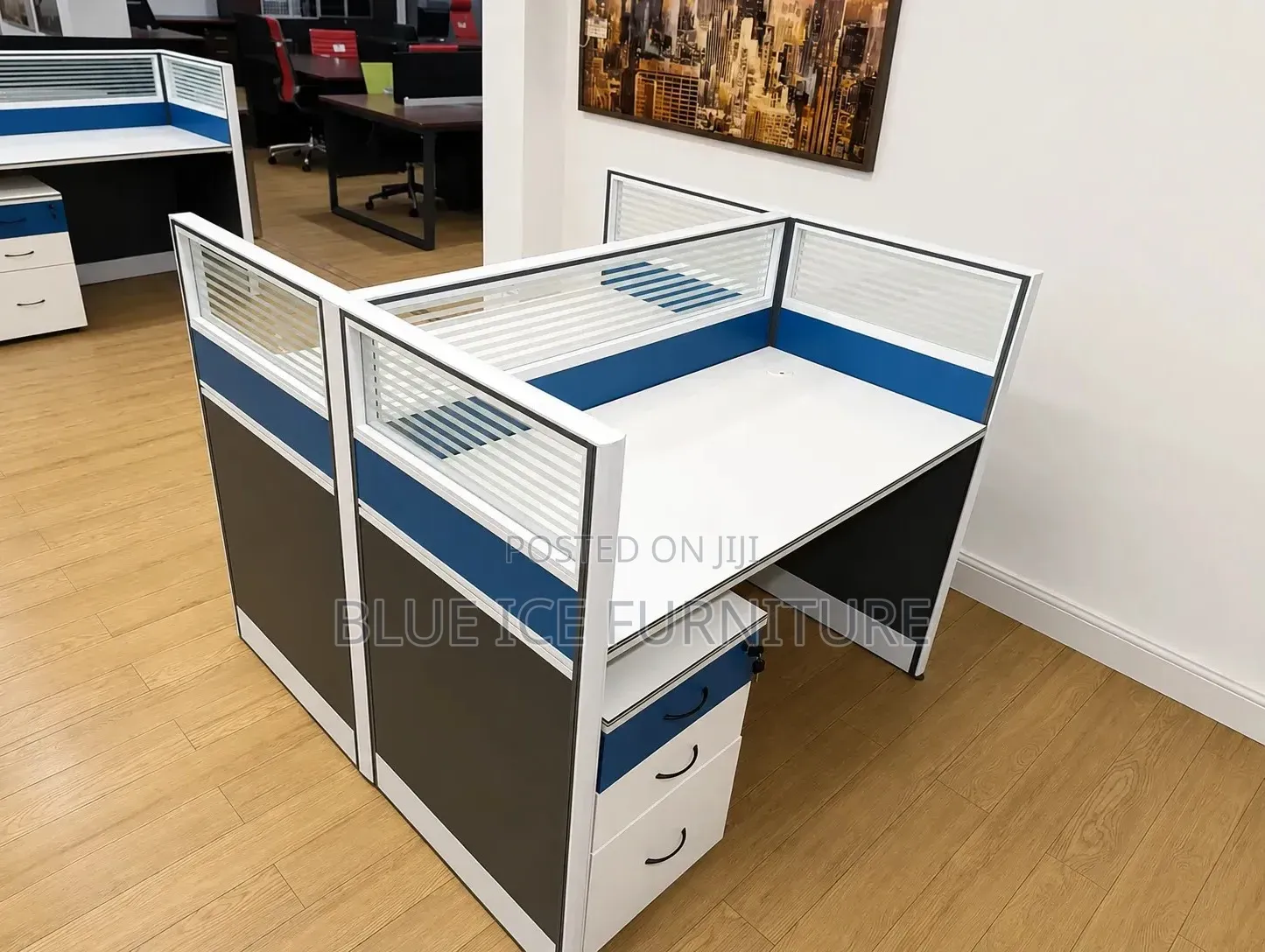 Workstation;Modern 2-Way Office Workstation With Drawers |