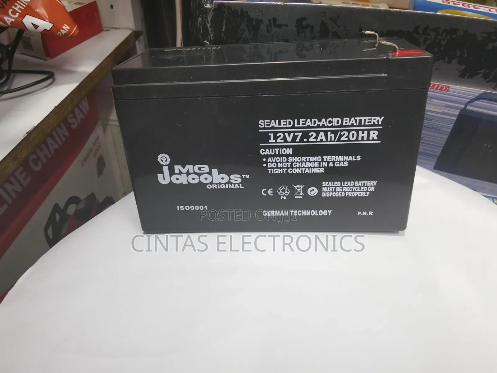 MG Jacobs 12V 7.2Ah Sealed Lead-Acid Battery