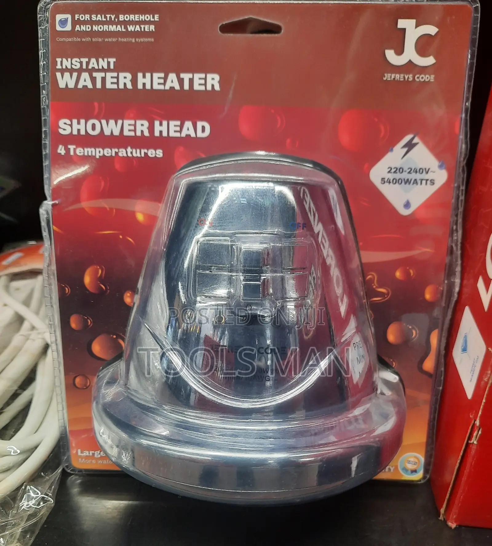 Instant Water Heater Shower Head.Salty,borehole,normal Jefreys Code