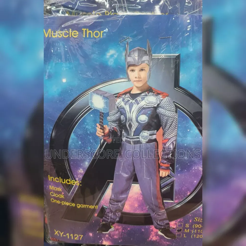 Muscle Thor Superhero Boys Costume