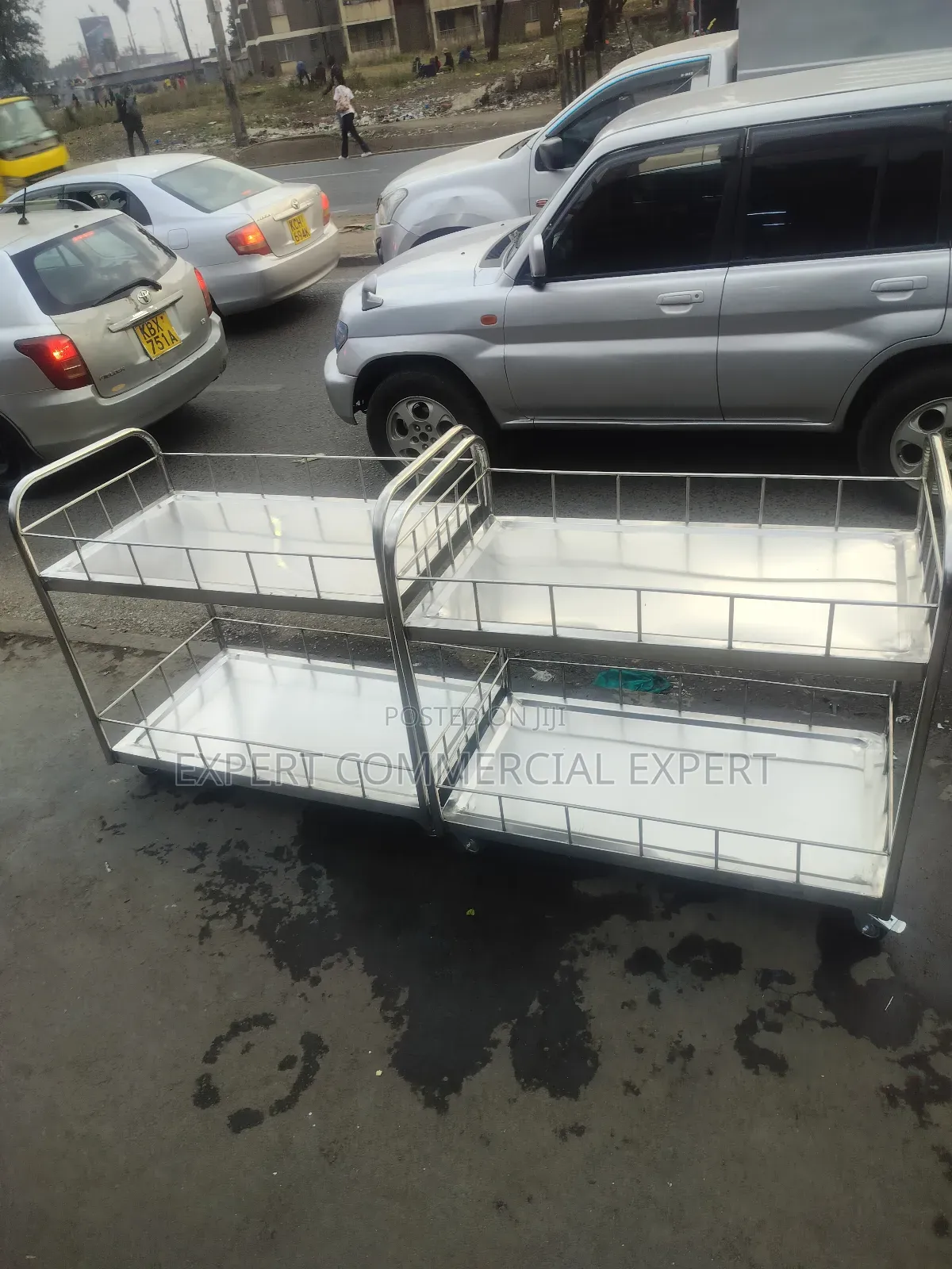 Two Tier Serving Trolley