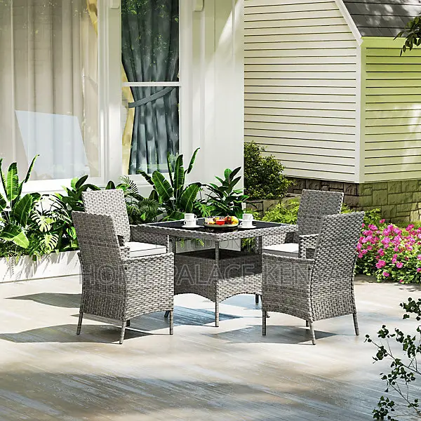 Outdoor Set; Premium Rattan 4-Person Outdoor Furniture Set