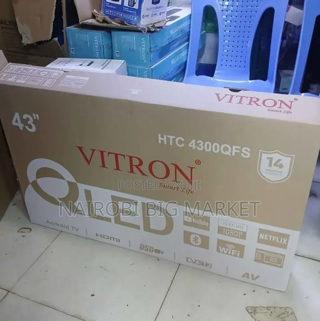 YouTube Netflix Vitron 43 Inch Qled Television
