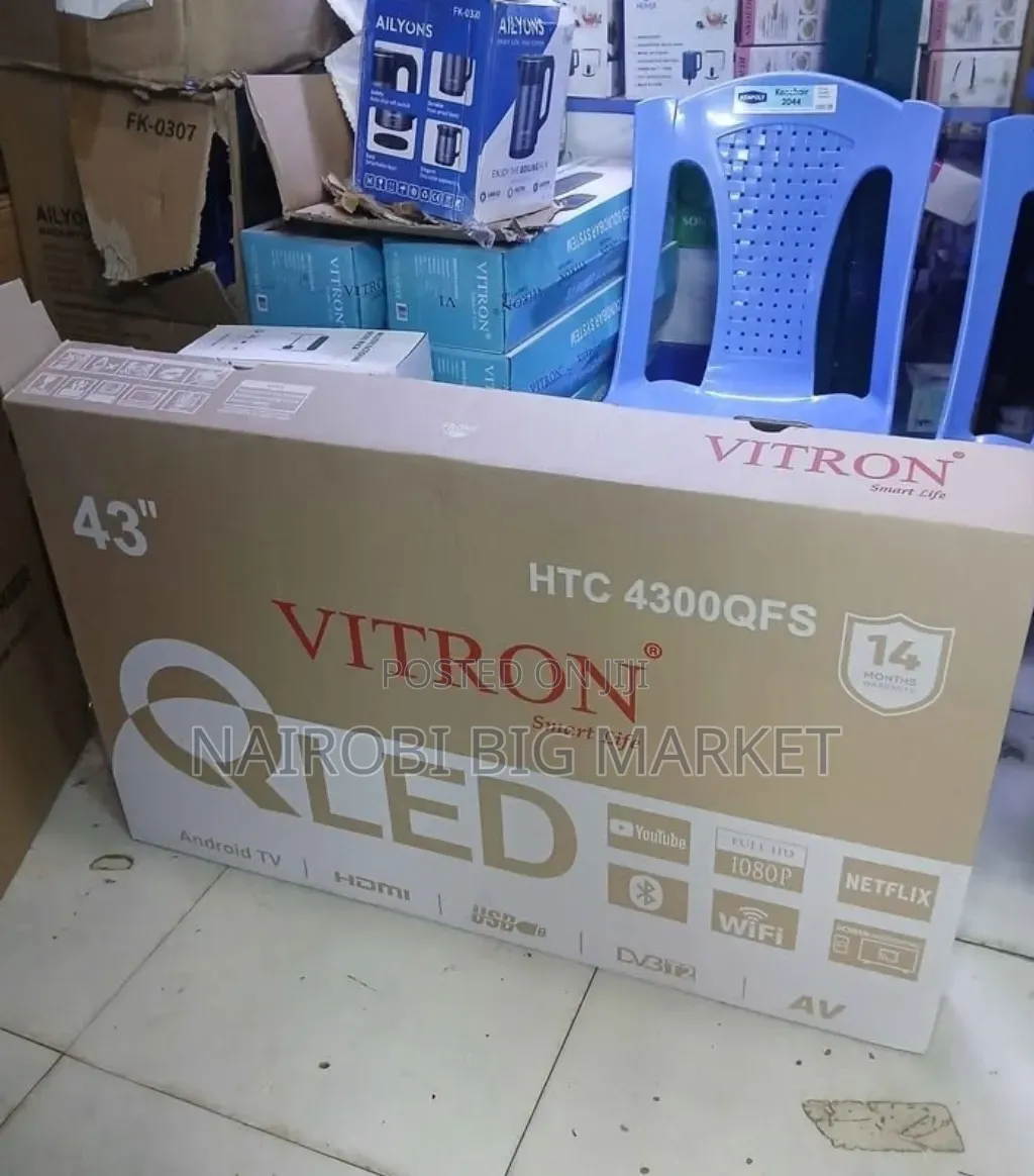 YouTube Netflix Vitron 43 Inch Qled Television