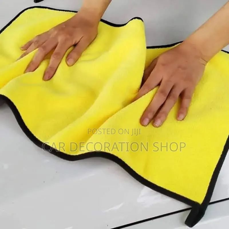 3pc Split Microfiber Designed Scratch Free Towels