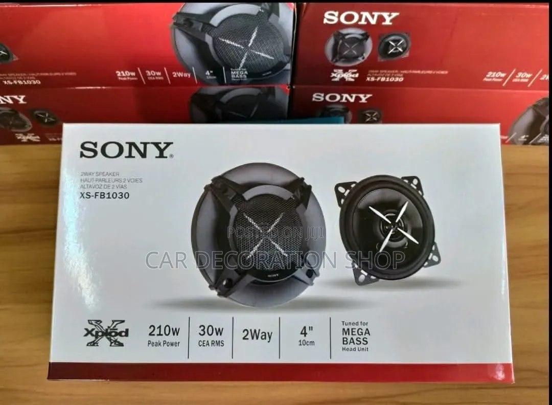4" Sony Dashboard Speakers With Protective Steel Mesh
