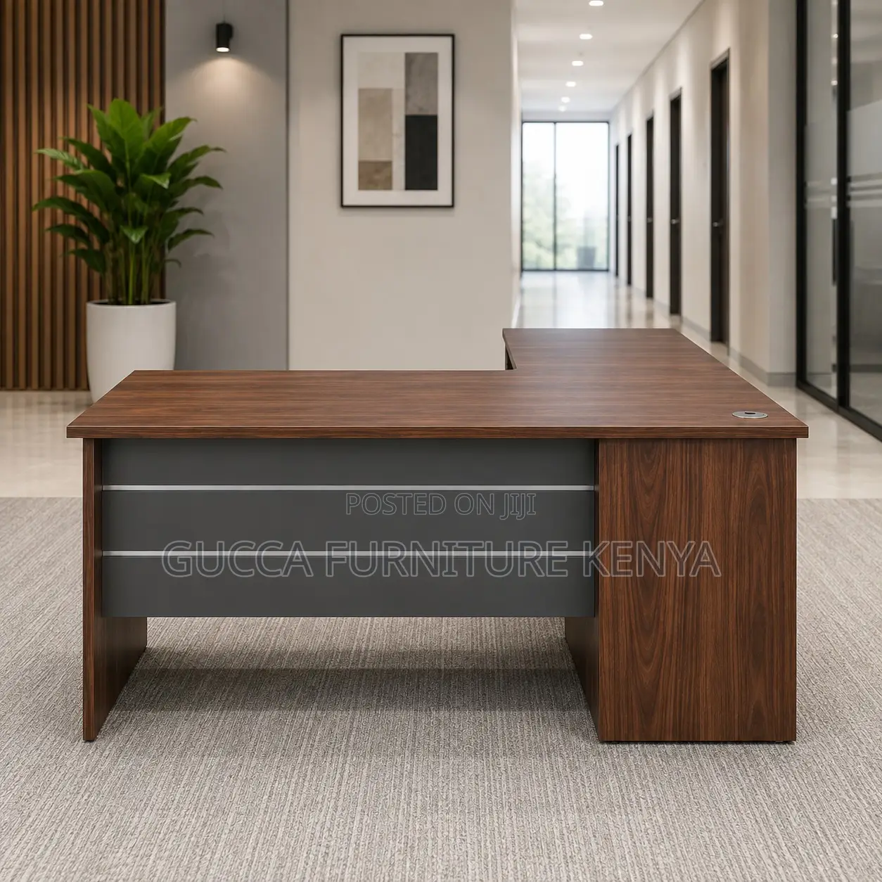 L-Shaped Imported Study Table-140cm