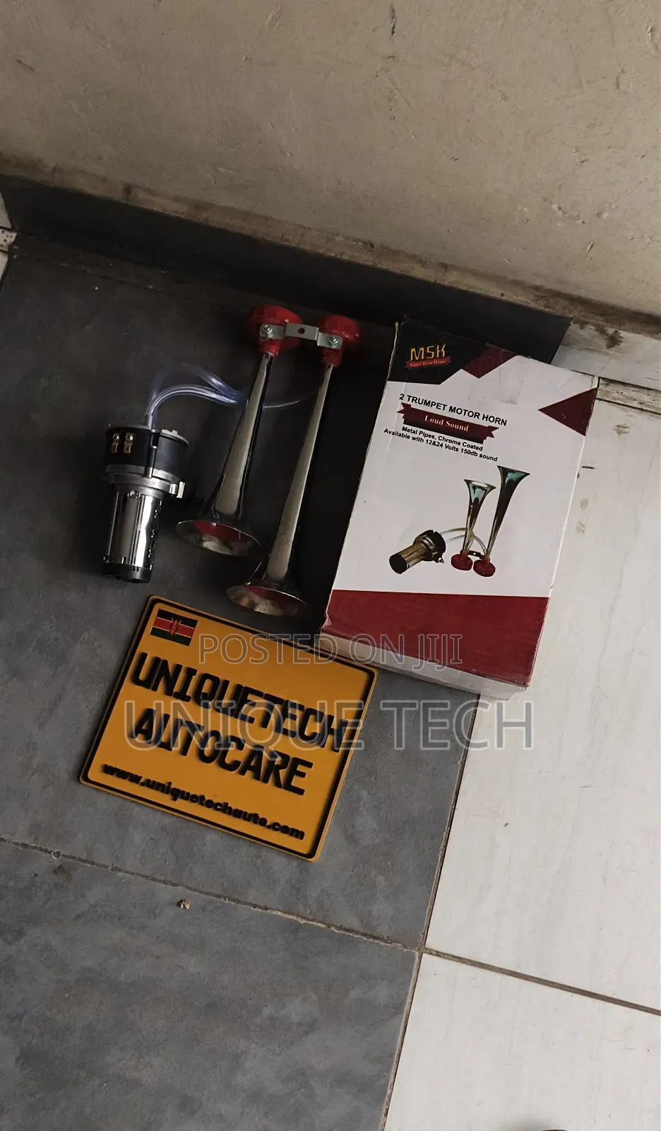 Universal Dual Trumpet Horn 12V Air Horn