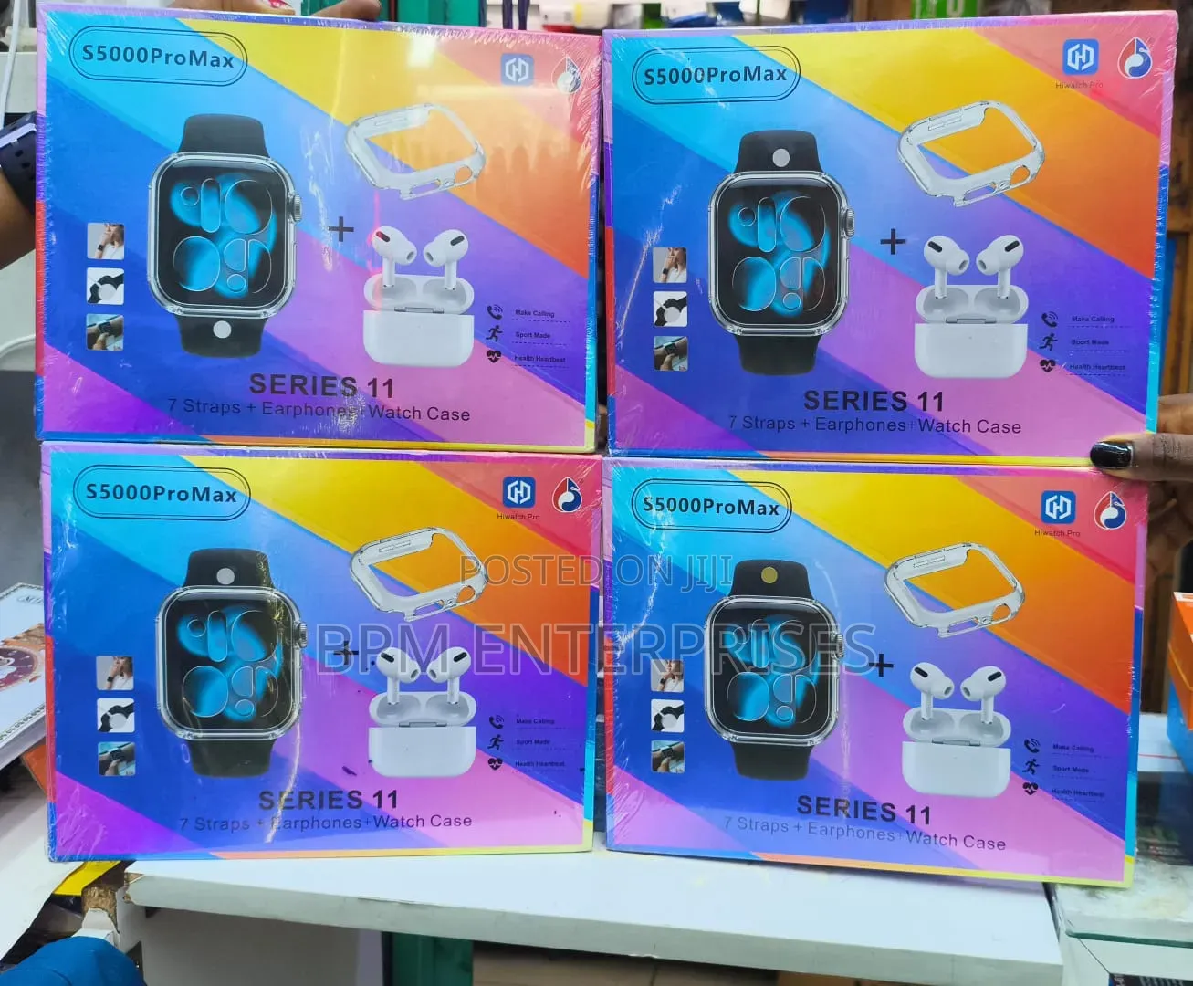 KIROTECH S5000 Pro Max Smart Watch 10 in 1 Set