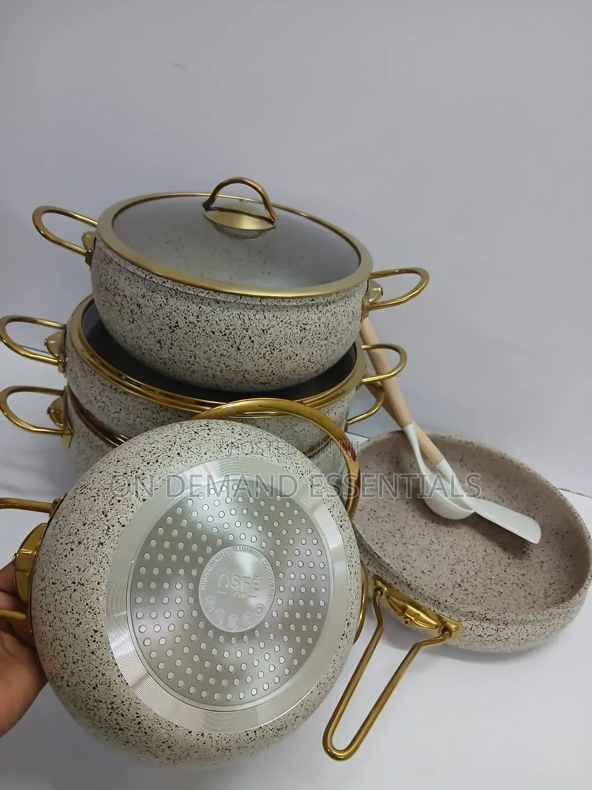 9pcs Granite Coating Kitchen Cookware Set
