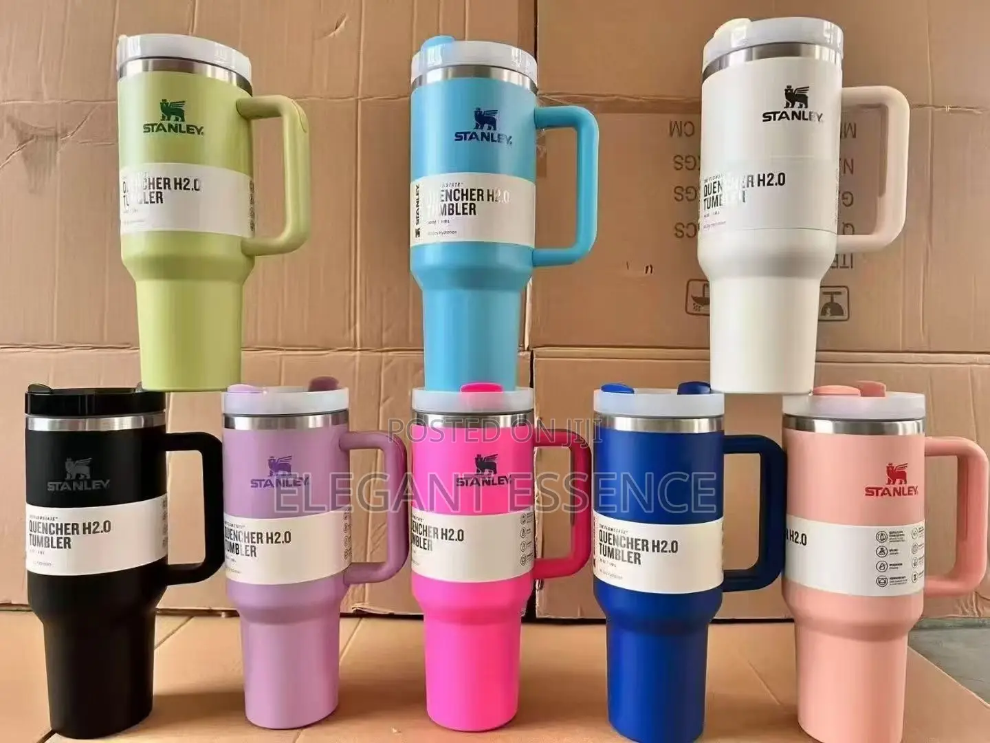 Stanely Stainless Steel Tumbler With a Straw Lid Insulated Travel Mug