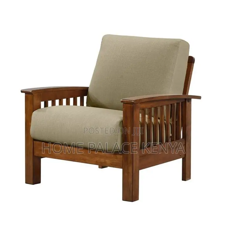 Accent Chair; Comfortable Wood Accent Chair With Detachable Cushions