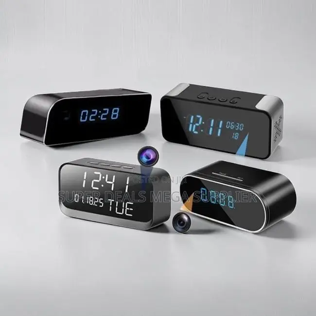 Full HD 1080P Video Recorder Alarm Table Clock Hidden Spy Camera