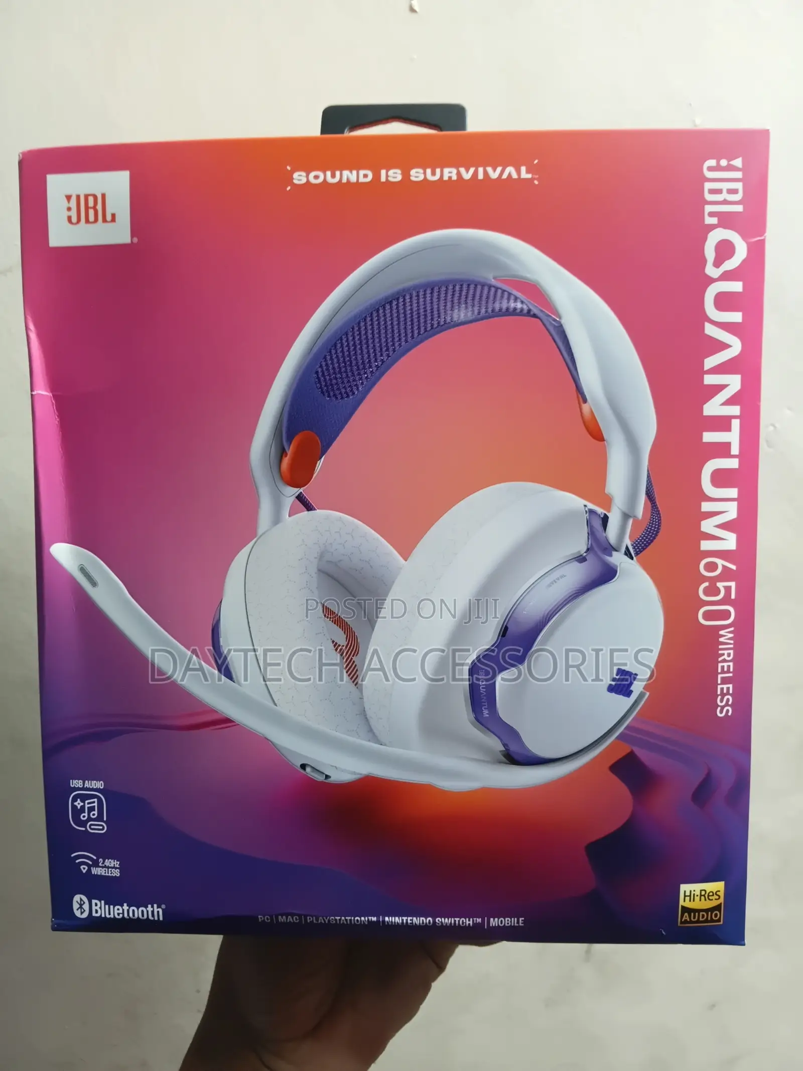 JBL Quantum 650 Wireless Bluetooth Gaming Headset.