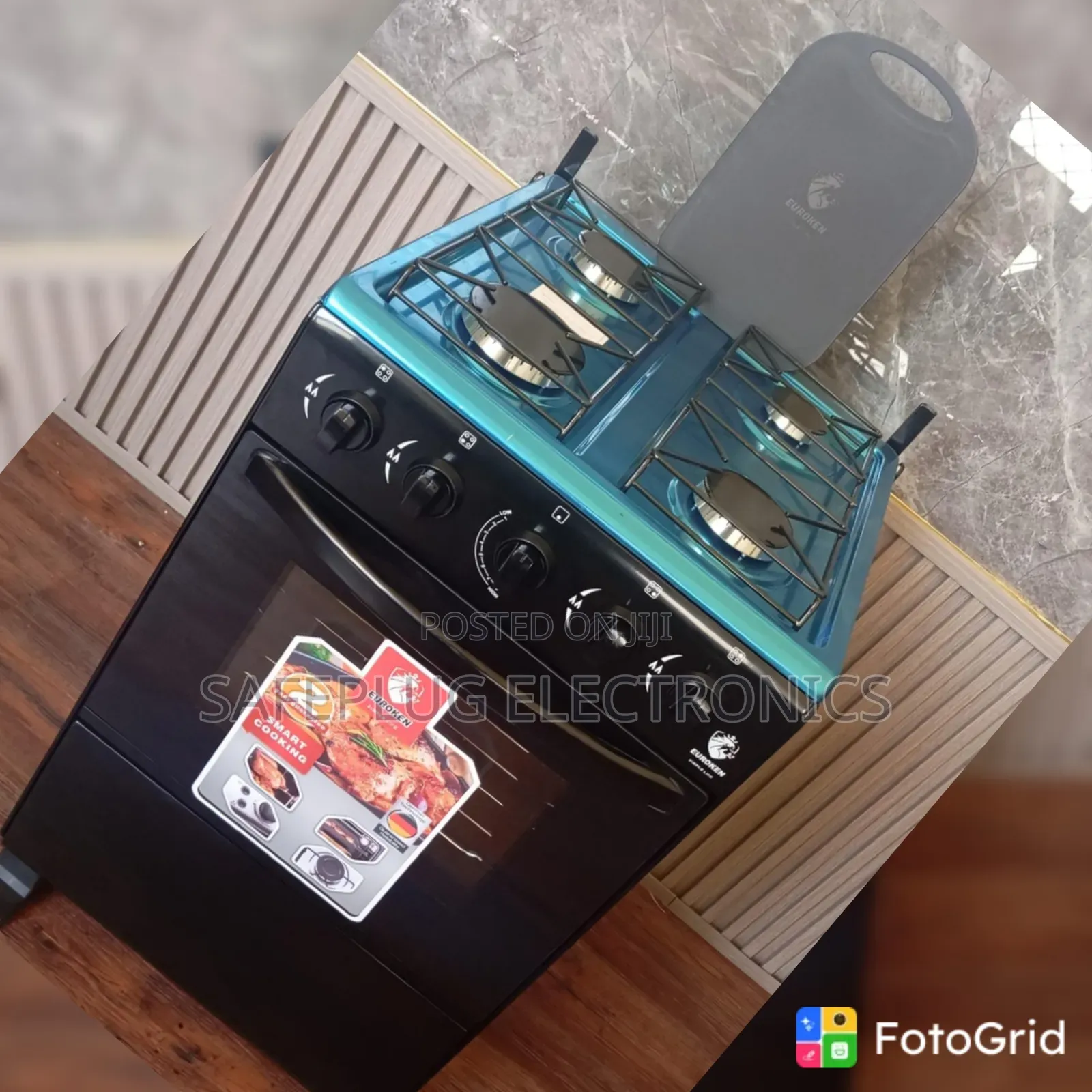 Euroken Euro-55-4g Full Gas Cooker – 4 Burner Auto Ignition