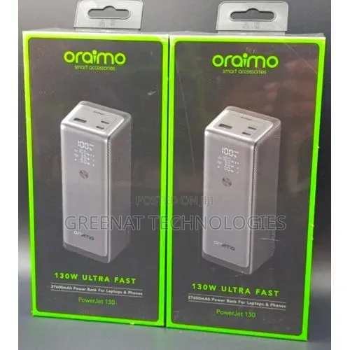 Oraimo PowerJet 130W 27600mAh Laptop Phone Fast Charging Power Bank