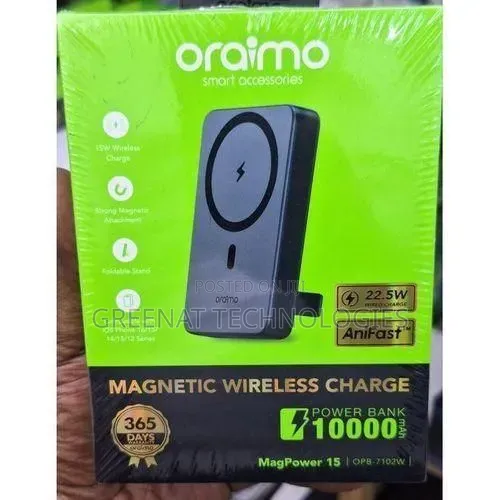 Oraimo MagPower 15 10000mAh Magnetic Wireless + Wired Power Bank