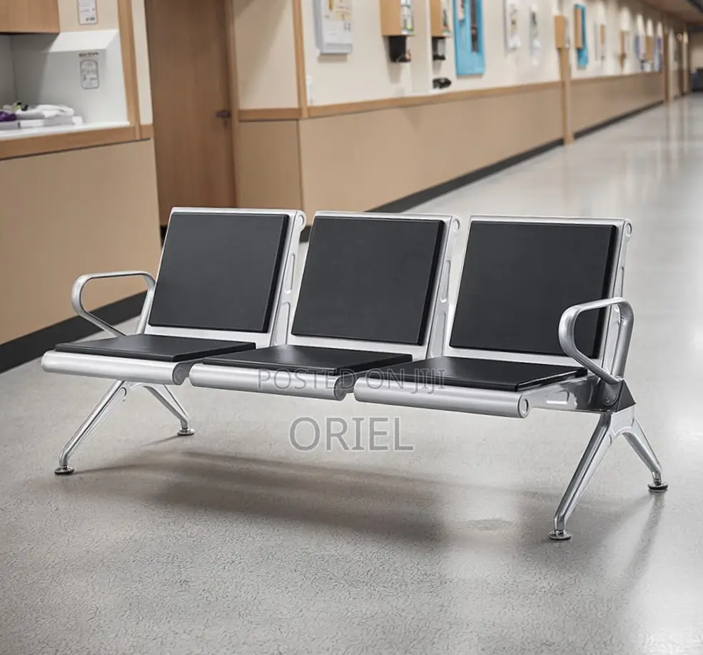 Office Waiting Bench : 3-Seater Visitor Bench