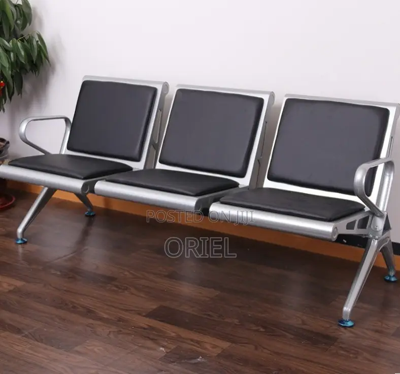 Office Waiting Bench : 3-Seater Visitor Bench