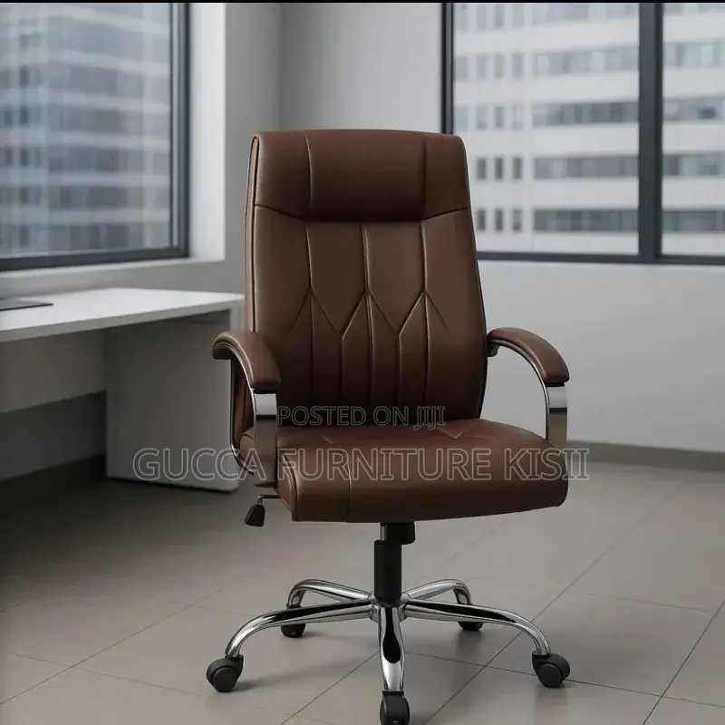 Office Chair; Brown Executive Office Chair