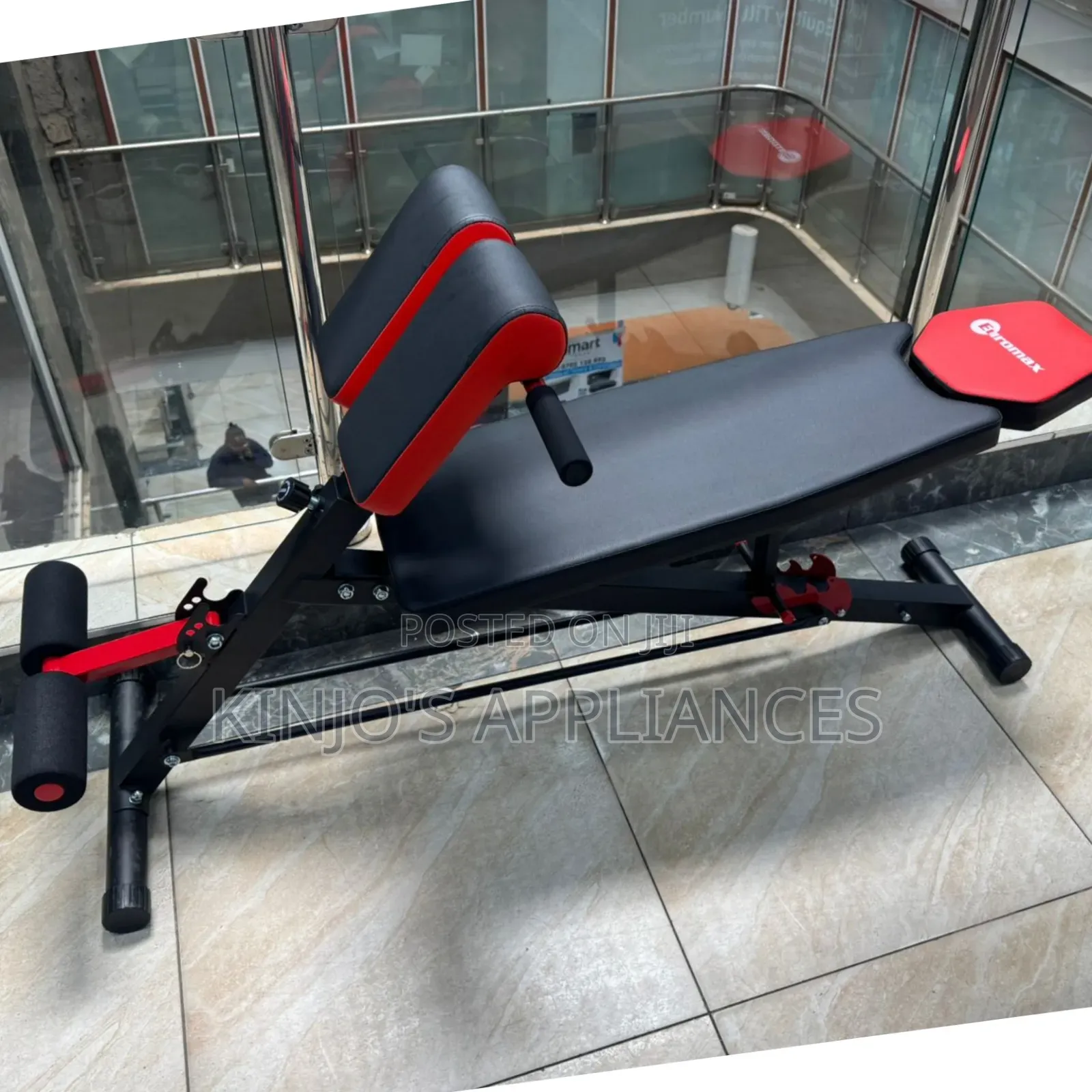 Adjustable Decline Sit-Up Bench With Leg Support