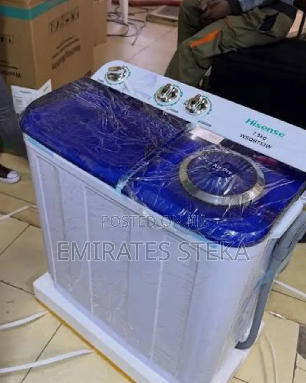 Hisense 7.5Kg Twin Tub Washing Machine – Compact Design, Low Noise