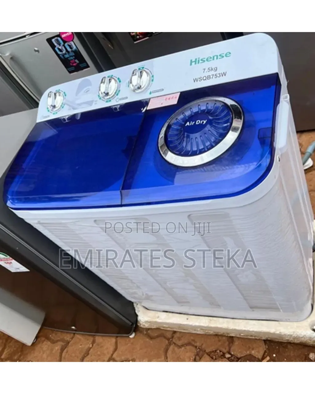 Hisense 7.5Kg Twin Tub Top Load Washing Machine - White (2YRs WRTY)