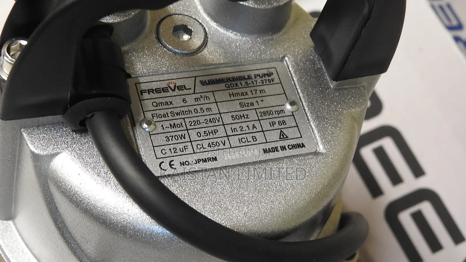 Freevel QDX1.5-17-370F 0.5HP Submersible Pump. Shallowell Water Pump