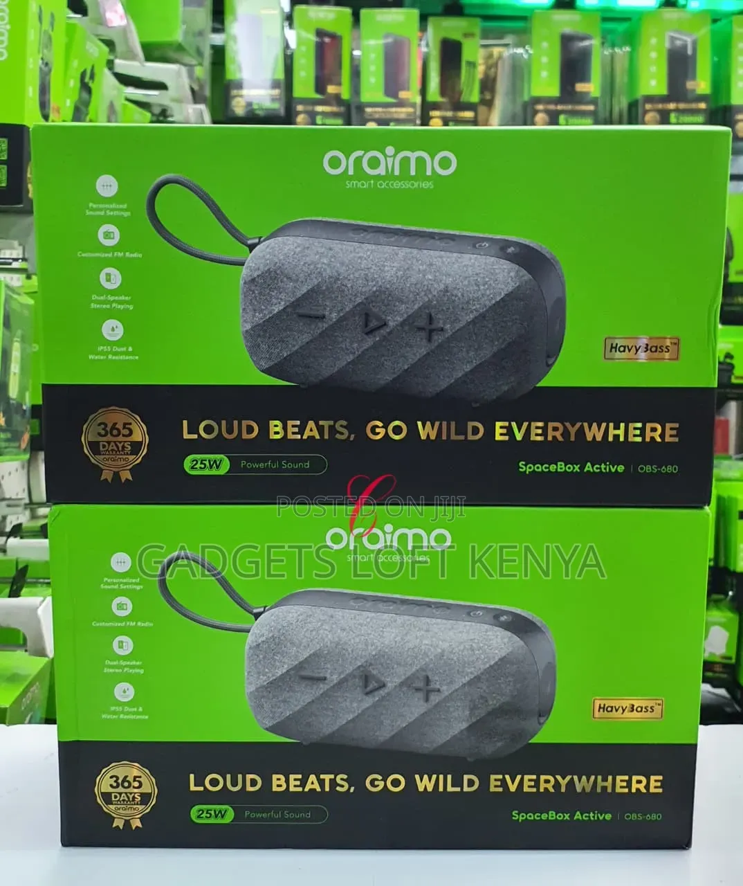 Oraimo SpaceBox Active OBS-680 *25W* Powerful Sound Speaker